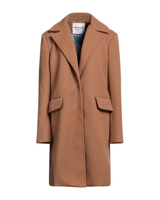 FRONT STREET 8 Brown Coat Polyester