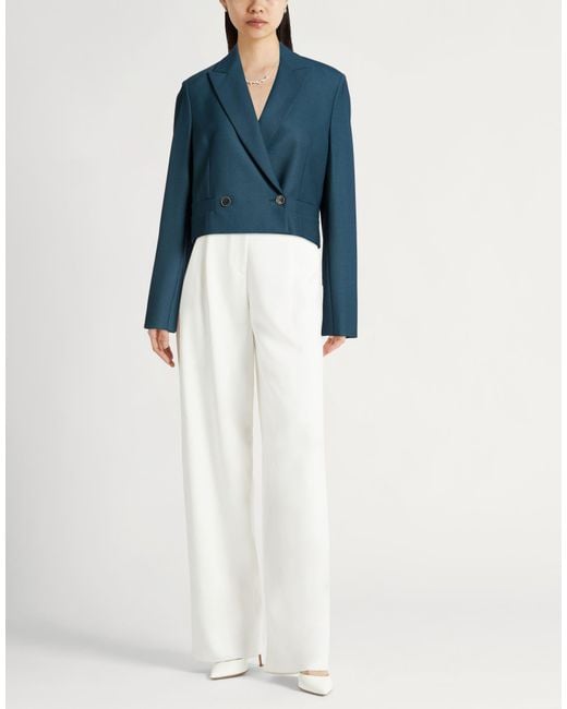Eleventy Blue Deep Blazer Polyester, Wool, Elastane