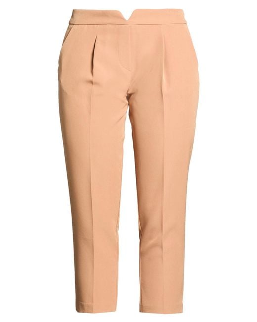 Twenty Easy By Kaos Natural Pants Polyester, Elastane