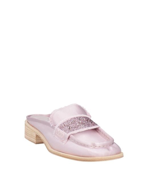 Mules & Sabots Ras en coloris Pink