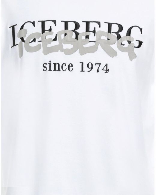 Iceberg T-shirts in White für Herren