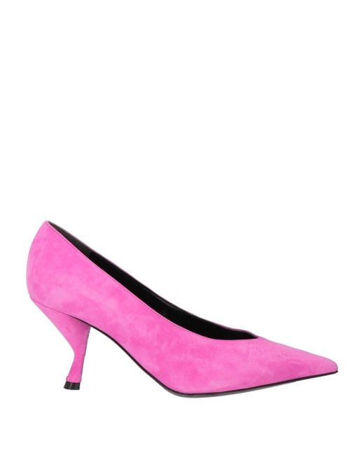 Sergio Rossi Pink Fuchsia Pumps Leather
