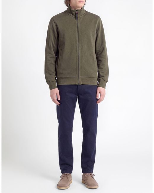 Aspesi Green Sweatshirt Cotton, Polyester, Elastane for men