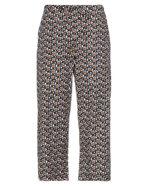 Max Mara Cropped Trousers in Brown | Lyst