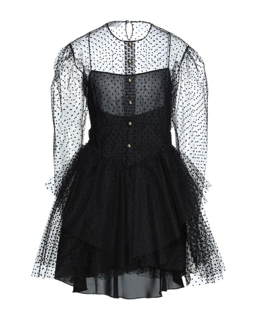 Philosophy Di Lorenzo Serafini Black Short Dress