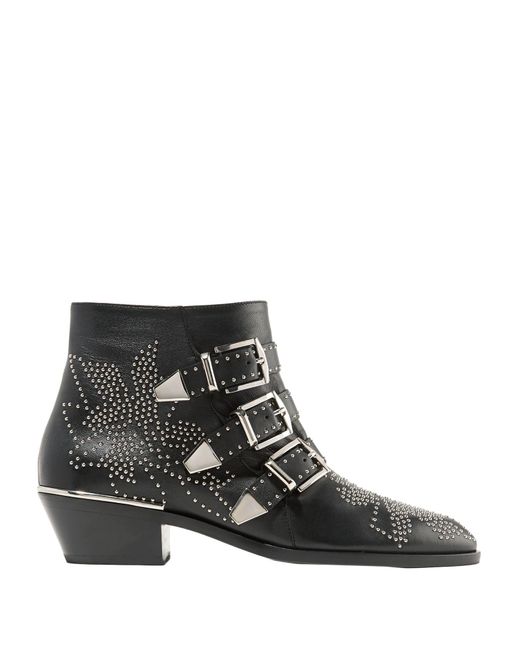 black ankle boots with spikes