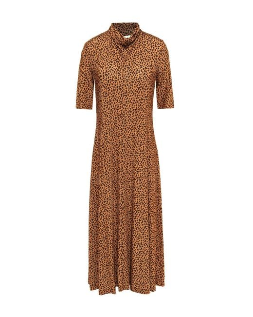 Rosetta Getty Brown Midi Dress