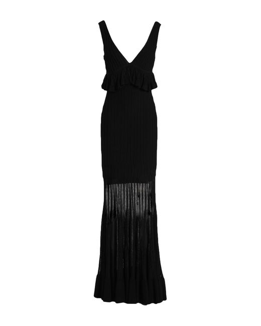 Robe longue Hervé Léger en coloris Black