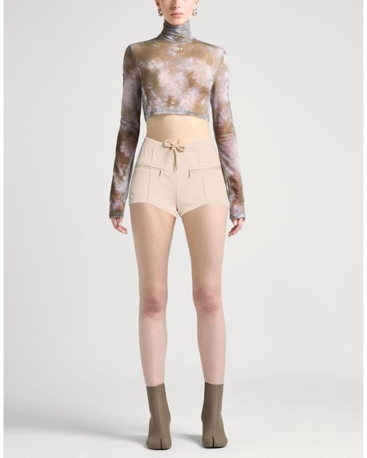 Courreges Natural Shorts & Bermuda Shorts