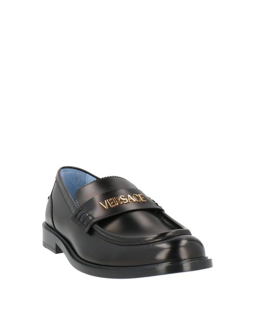 Versace Gray Loafers Calfskin for men