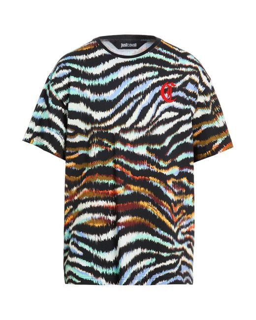 Just Cavalli Green Light T-Shirt Cotton for men