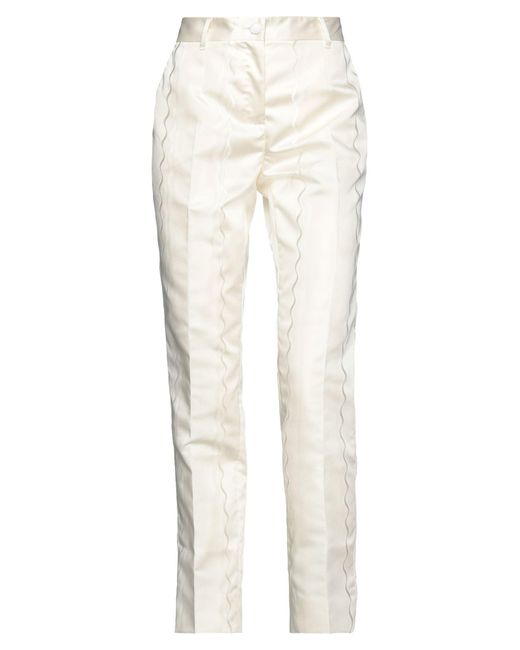 Dolce & Gabbana White Pants Polyester