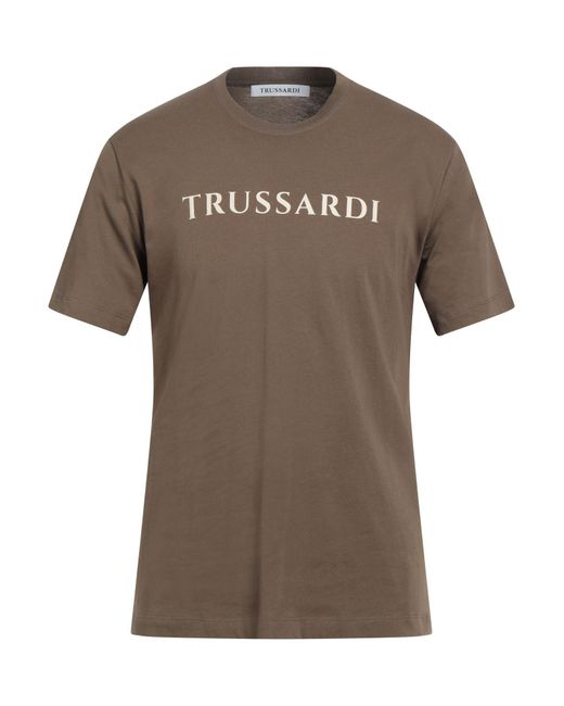 Trussardi Brown T-shirt for men
