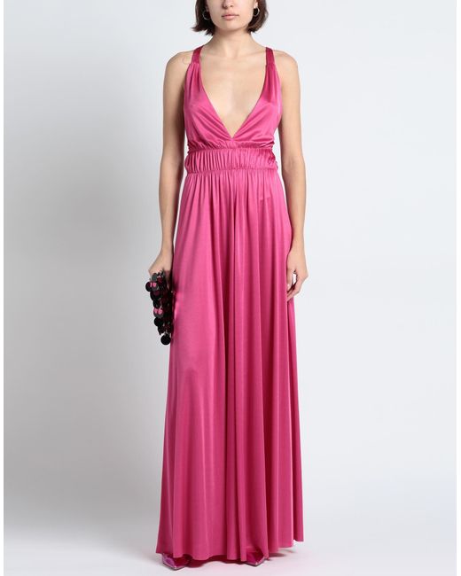 P.A.R.O.S.H. Pink Maxi-Kleid
