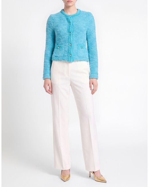 Marc Cain Blue Azure Cardigan Cotton, Organic Cotton, Polyamide, Acrylic, Viscose