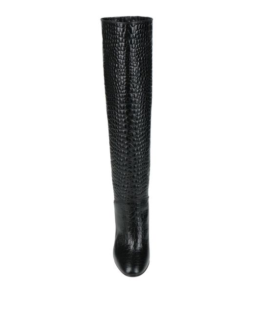 MyChalom Black Boot Leather