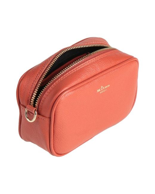 Kiton Red Cross-Body Bag Calfskin
