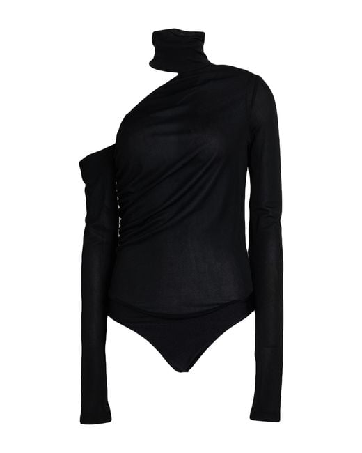 Versace Jeans Couture Black Bodysuit Polyester
