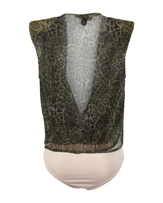 Gaelle Paris Gray Bodysuit