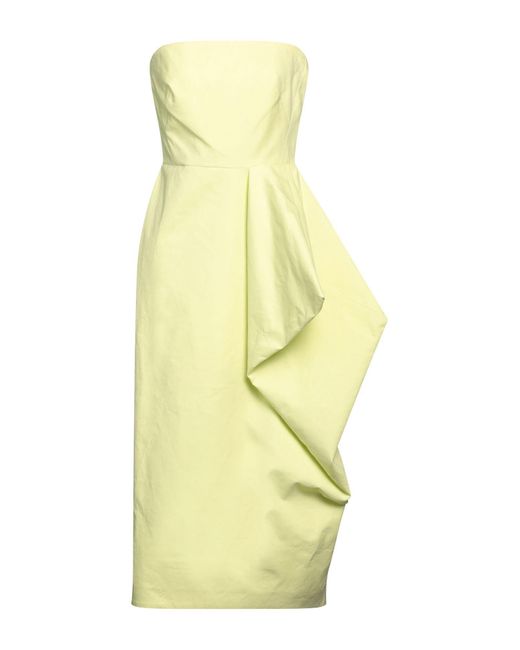 Sportmax Yellow Midi Dress