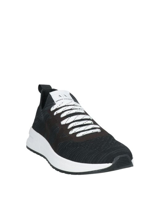 ARMANI EXCHANGE Black Sneakers Polyester for men