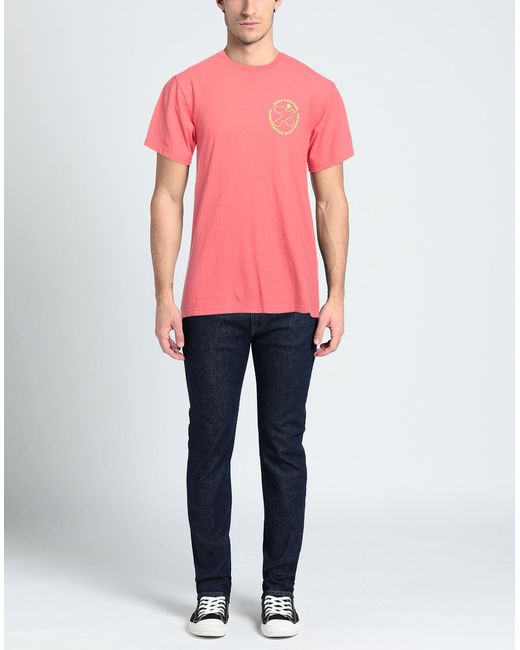 Deus Ex Machina Pink Coral T-Shirt Cotton for men