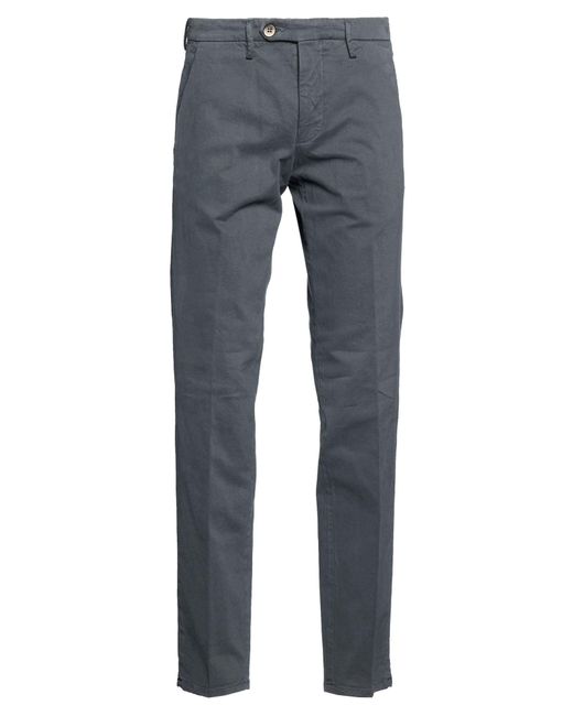 Michael Coal Blue Pants Cotton, Elastane for men