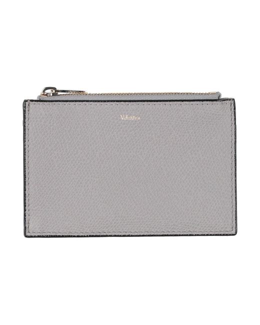 Valextra Gray Cardholder for men