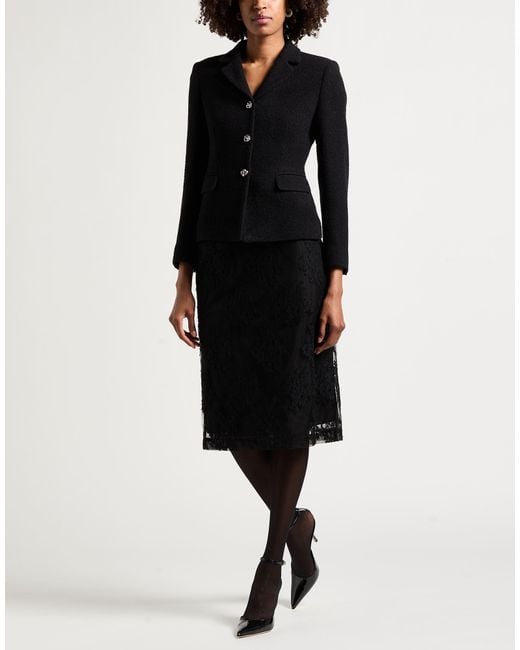 Tagliatore Black Jacket Virgin Wool, Polyamide