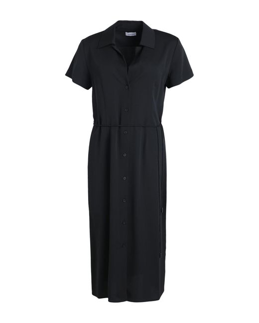 Calvin Klein Black Midi-Kleid