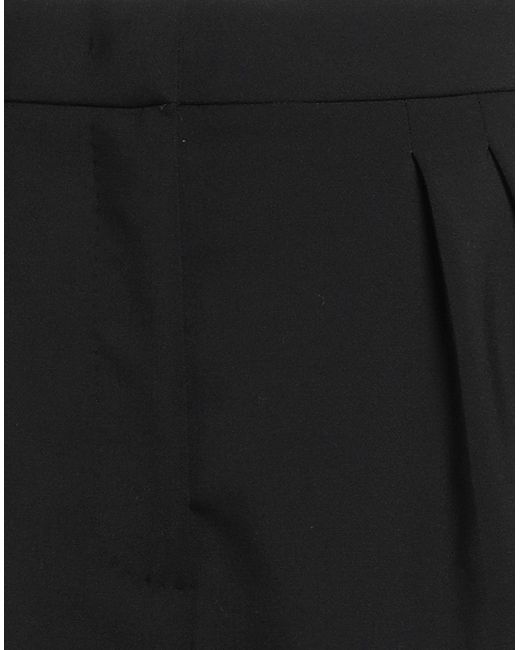 Max Mara Black Shorts & Bermuda Shorts Virgin Wool, Elastane