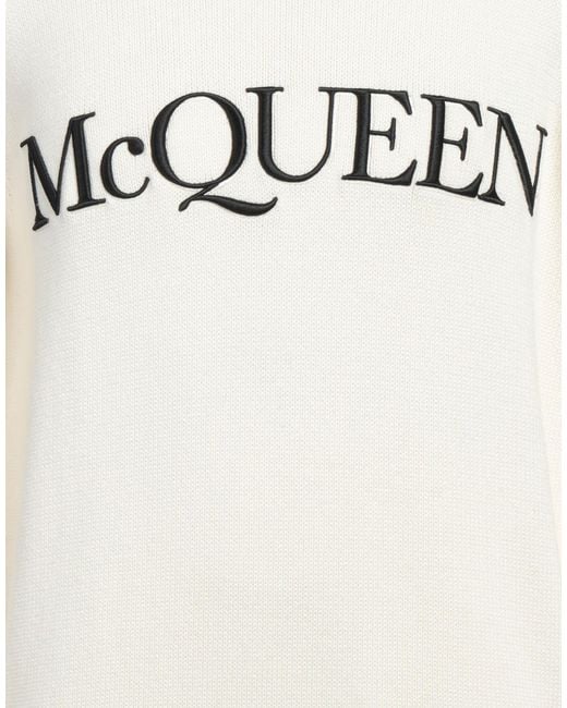 McQueen White Sweater for men