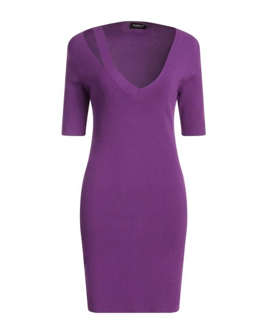 Dondup Purple Mini Dress