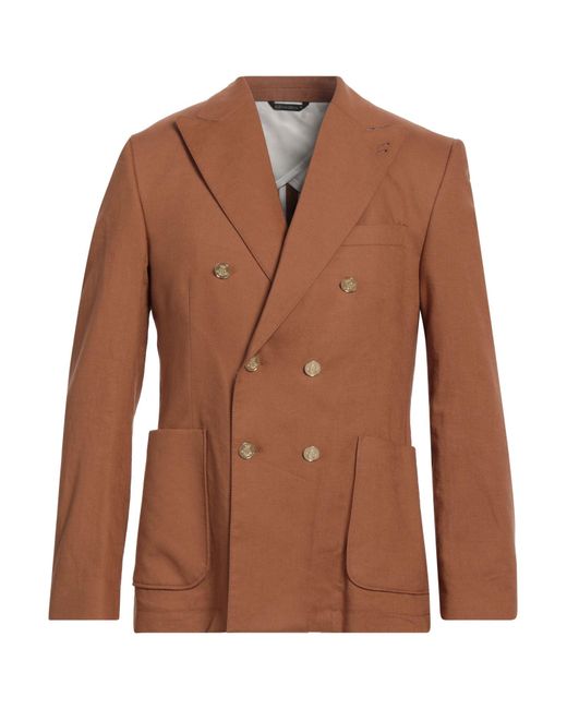 Blazer Daniele Alessandrini pour homme en coloris Brown