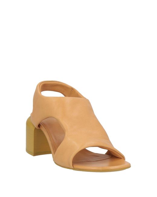 Officine Creative Natural Sandals Leather