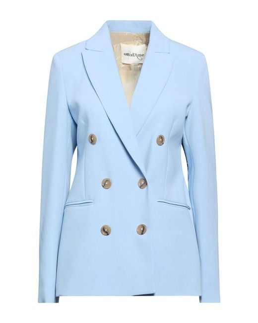 Ottod'Ame Blue Sky Blazer Polyester, Viscose, Elastane