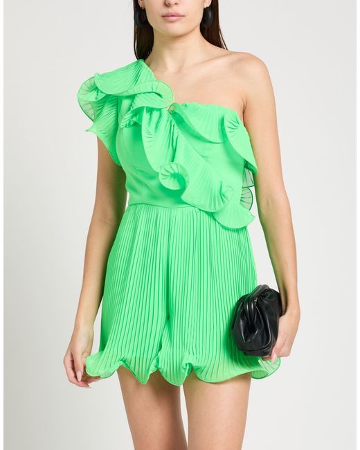 Tassos Mitropoulos Green Playsuit Polyester