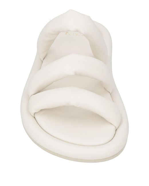 Barracuda White Sandals Leather