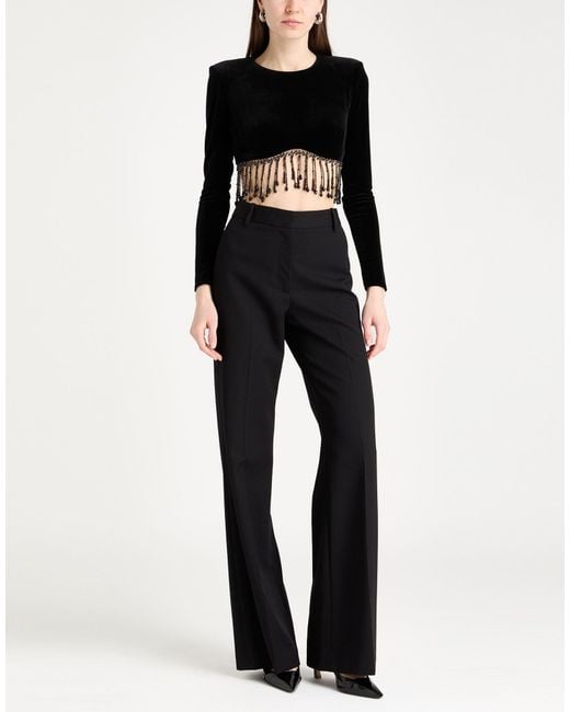 Elisabetta Franchi Black Top Polyester, Elastane, Polyamide, Glass, Acrylic