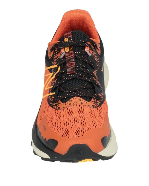 New Balance Orange Sneakers Textile Fibers for men