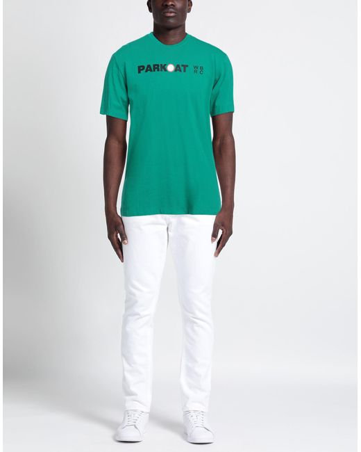 Parkoat Green T-Shirt Cotton for men