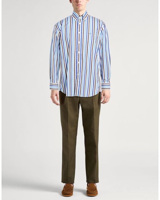 Paul & Shark Blue Shirt Cotton for men