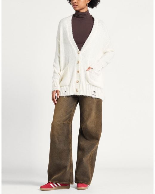 Aniye By White Ivory Cardigan Acrylic, Polyamide, Alpaca Wool