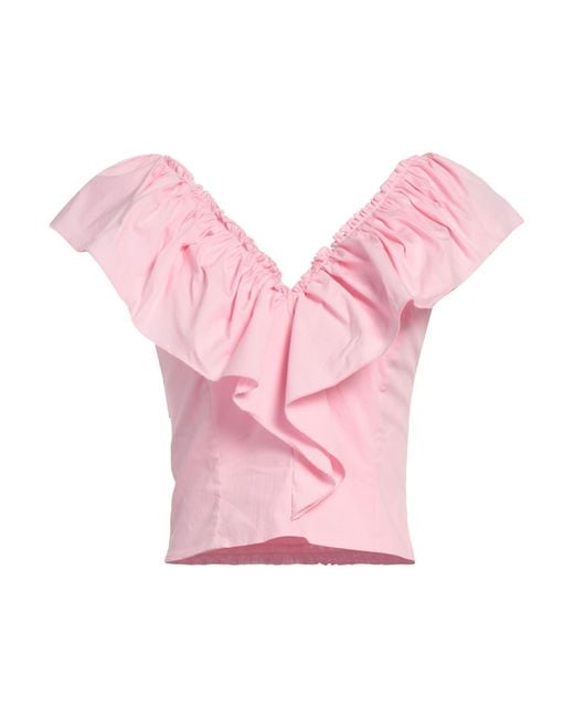 Nenette Pink Top Cotton, Polyamide, Elastane