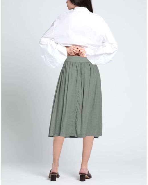 ROSSO35 Gray Midi Skirt