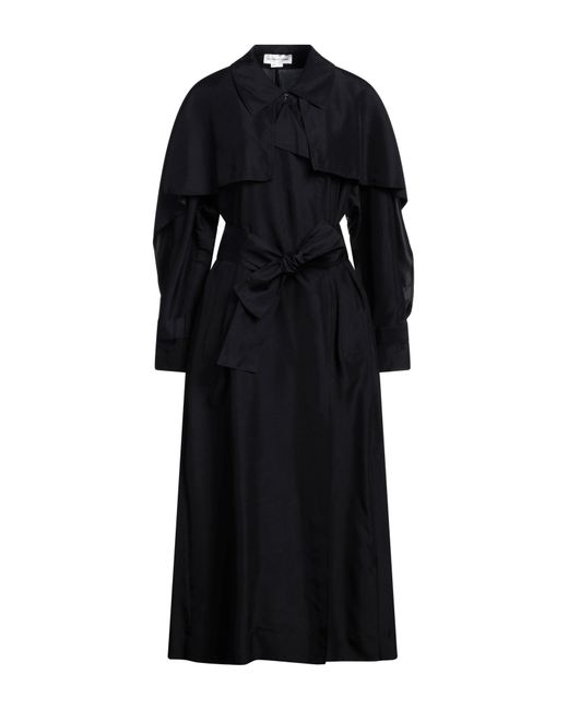 Victoria Beckham Black Overcoat & Trench Coat