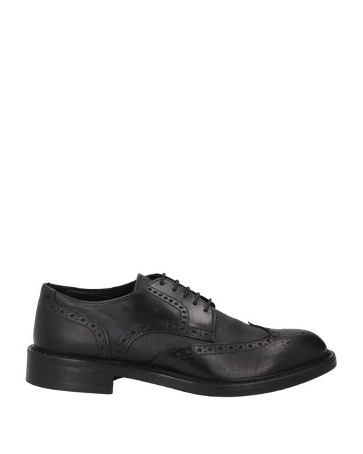 MARC EDELSON Black Lace-Up Shoes Soft Leather for men