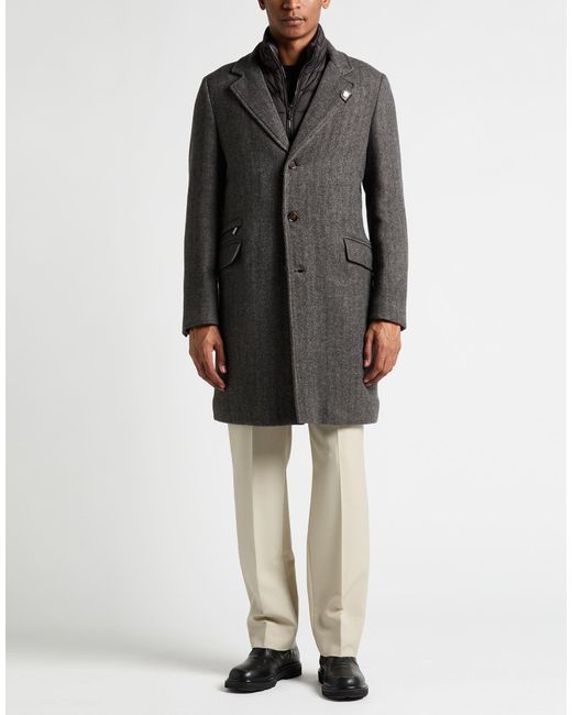 Moorer Gray Coat Virgin Wool, Polyamide, Polyurethane for men