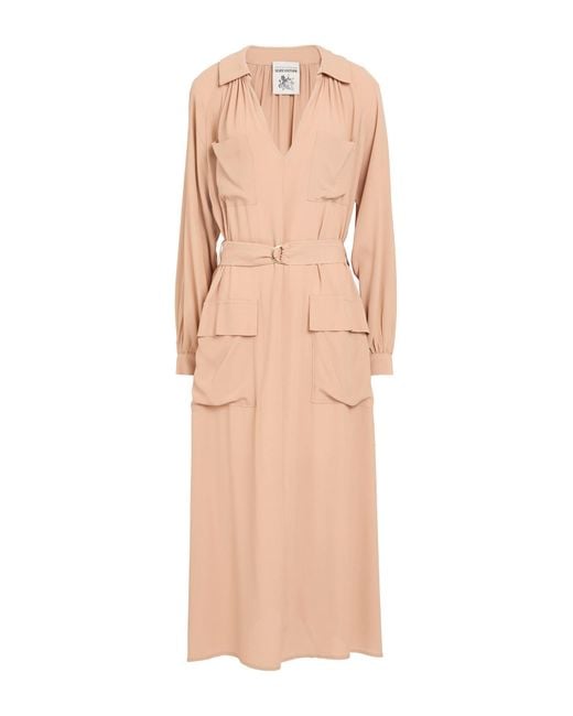 Semicouture Pink Midi Dress