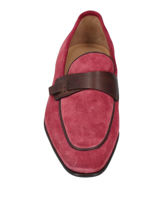Sutor Mantellassi Red Loafers for men